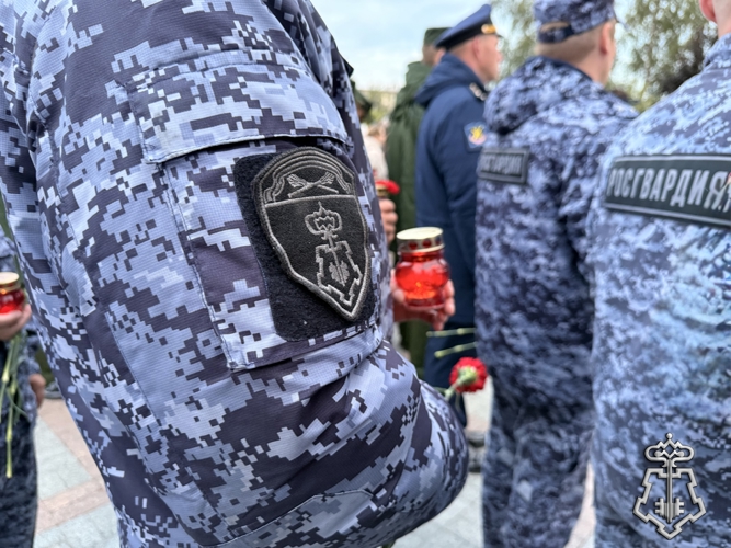 В Твери личный состав Вневедомственной охраны и территориального Управления Росгвардии принял участие в мероприятиях, посвященных Дню Памяти и скорби